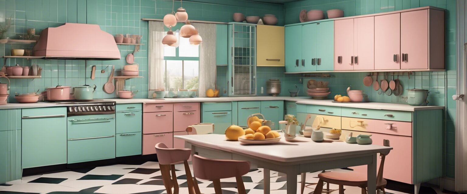 1950s kitchen color scheme