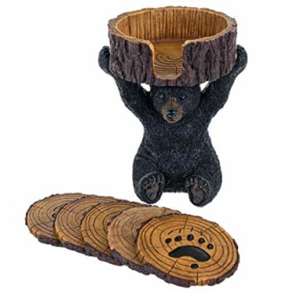 Black Bear Coasters Set