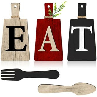 Jetec Cutting Board Eat Sign Set