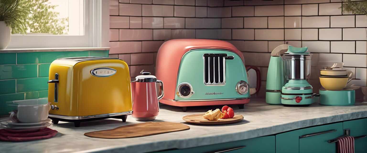 Retro kitchen appliances